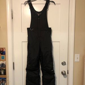 One piece snow pant bib